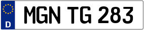Trailer License Plate